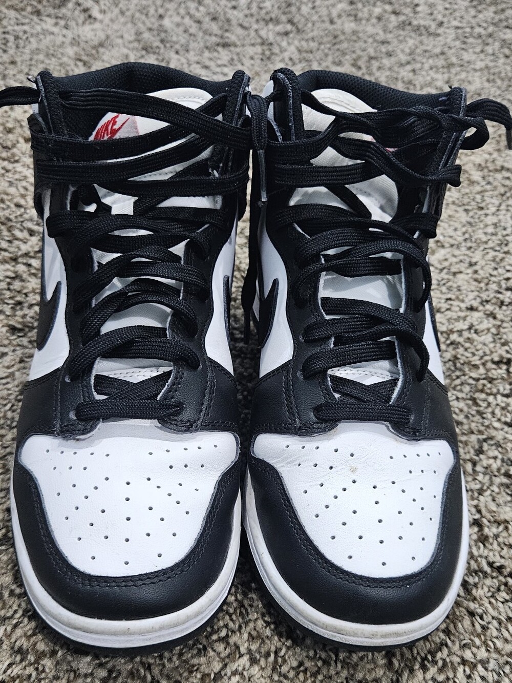 Nike Women’s Black and White High-Top Sneakers